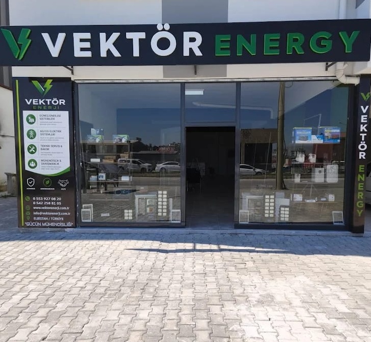 Vektör Enerji Elbistan mağaza ve ofis dış görünümü